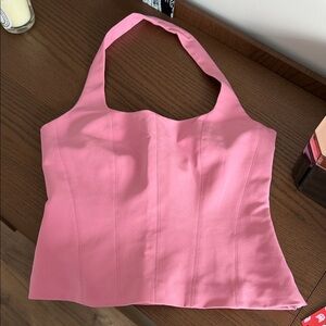 Zara Pink Women's Halter Top